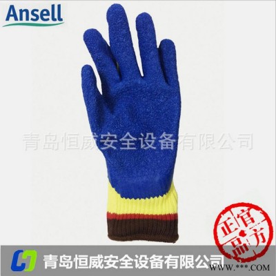 山东 青岛 Ansell/安思尔 80-600 天然橡胶涂层凯夫拉防切割手套