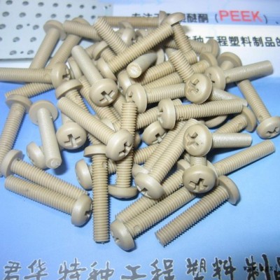 M5乘20M5*20十字圆头PEEK螺丝 PEEK螺钉 进口PEEK螺栓