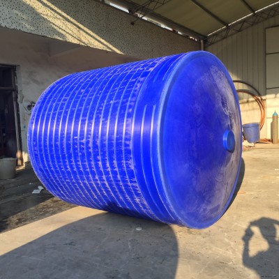 博承环保  5000升大锥度的PE水罐 大锥底聚乙烯塑料桶 4立方锥底水箱