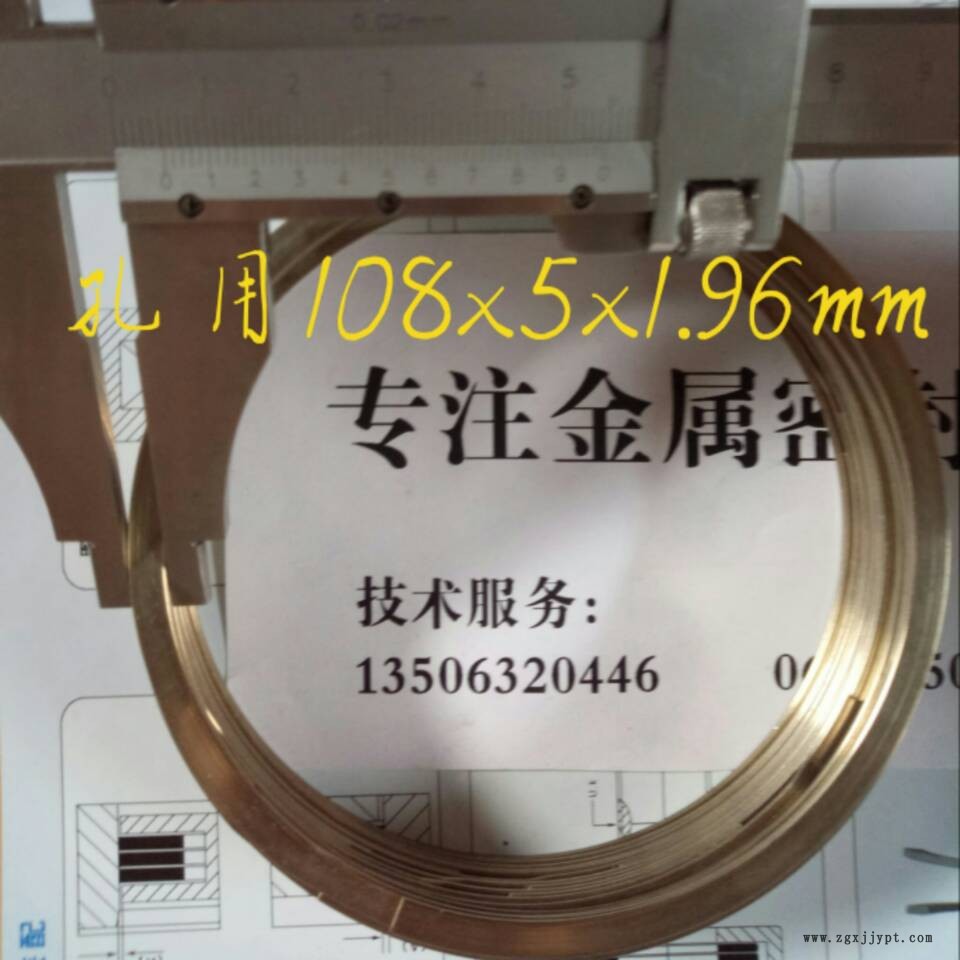 金属密封叠环 孔用108 FEY ASD 金属缠绕密封圈 汽车排气管密封环示例图3