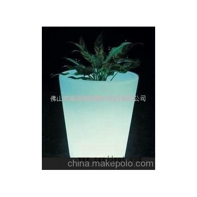 LED发光花盆，滚塑PE花盆，滚塑加工