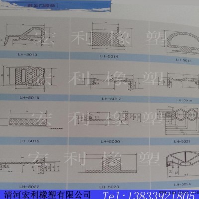 安全门胶条 三元乙丙耐腐蚀橡胶条 机械门底工业门密封条 多规