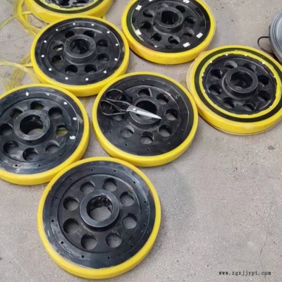 云跃25mm聚氨酯包胶轮 橡胶包胶轮 浇筑包铁轮滚轮 橡塑制品异形件非标定制