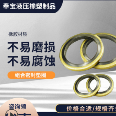 橡胶垫片定制耐磨骨架油封组合密封垫紧固件金属橡胶垫组合密封件