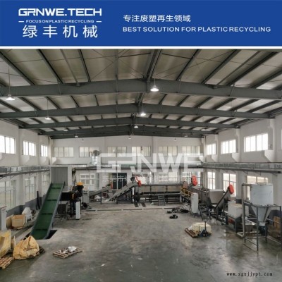 PET耐酸桶回收处理机器 自动化手提桶自动化回收生产线