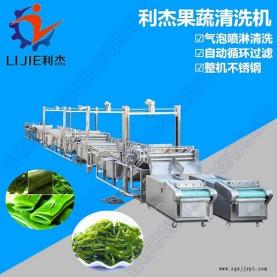 利杰LJ-6000清洗机 果蔬清洗机 蔬菜清洗机 清洗机械 海带全自动清洗机/机械手海带专用清洗机/多功能清洗风干流水线